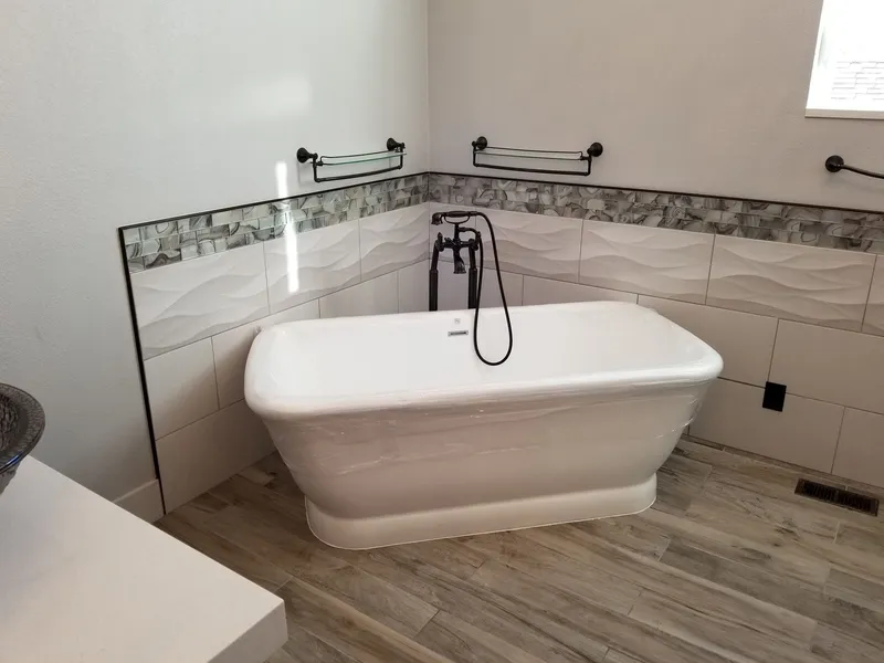 Master Bath with Walk-In Shower & Dual Vanity