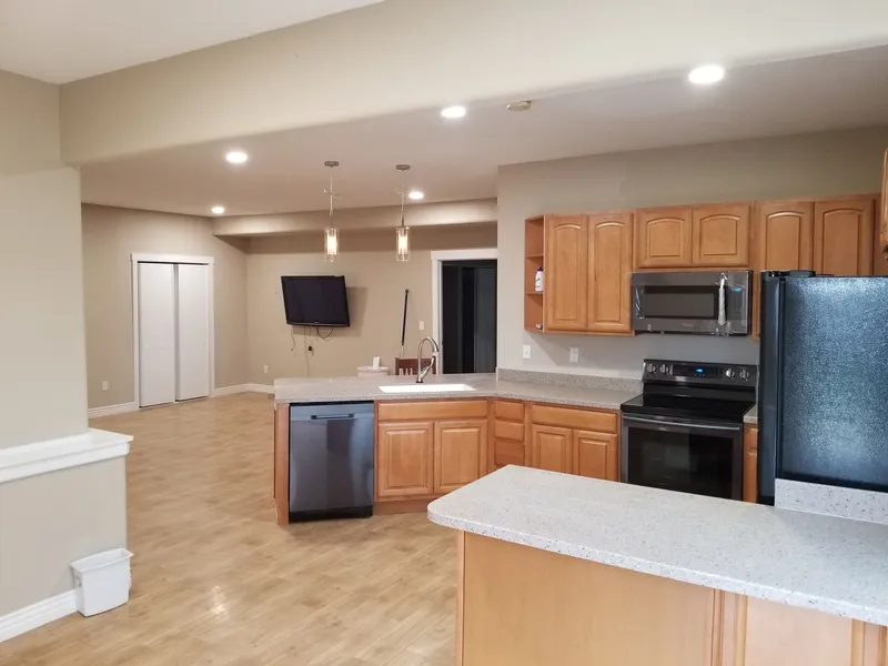 Finished Basement with Home Theater & Wet Bar